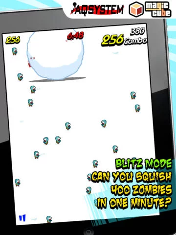 Изображение игры: Squish The Zombies - Fun Time Killer Game with snowball