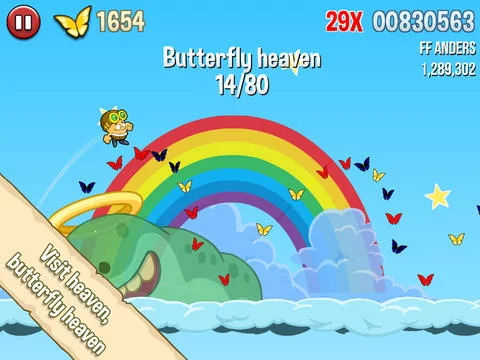 Изображение игры: Butterfly Sky