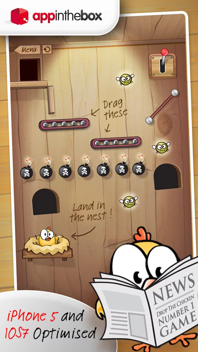 Изображение игры: Drop The Chicken
