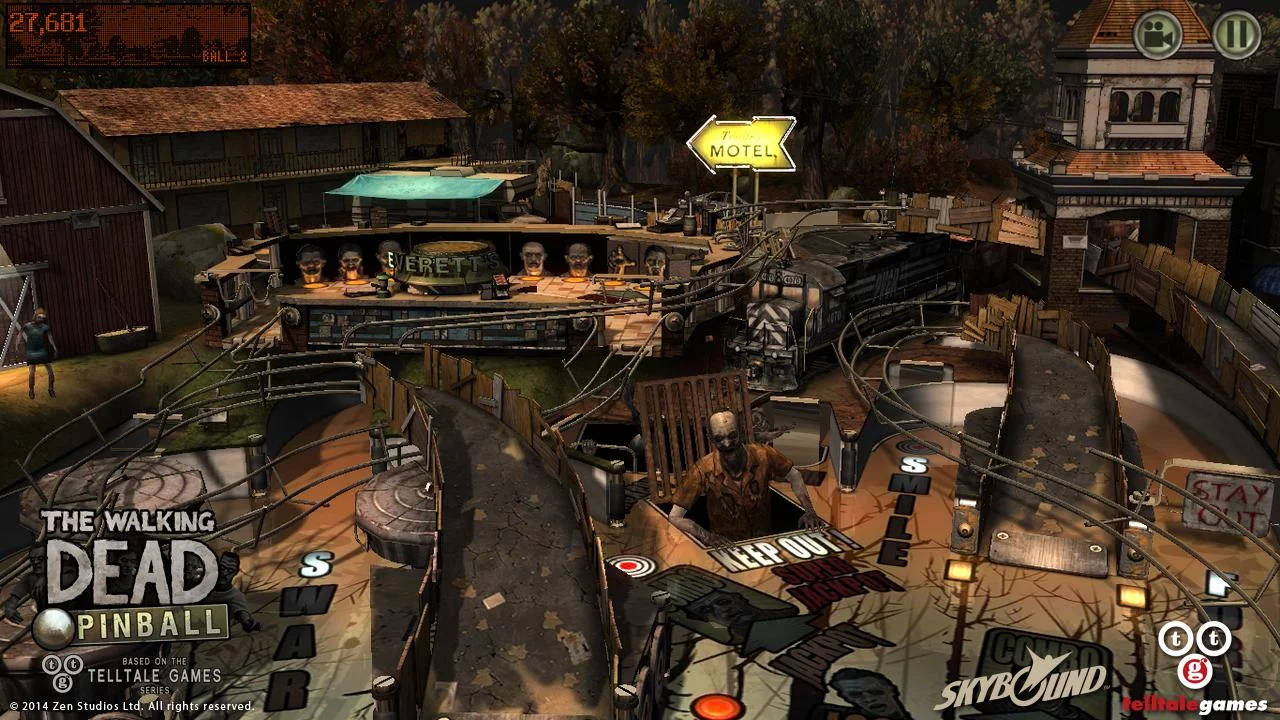 Изображение игры: The Walking Dead Pinball