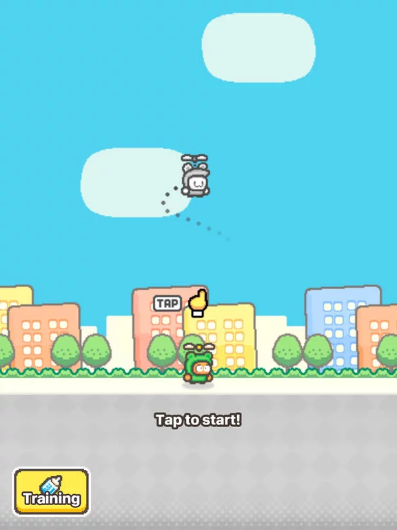 Изображение игры: Swing Copters 2