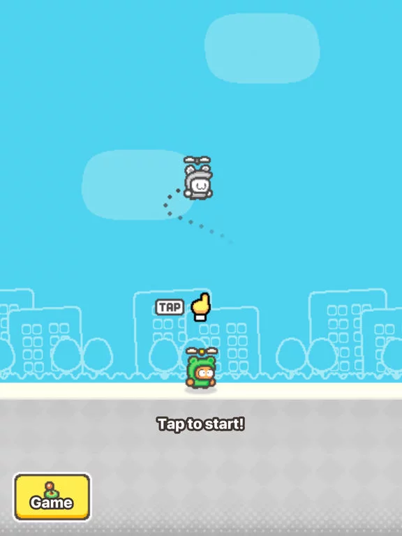 Изображение игры: Swing Copters 2