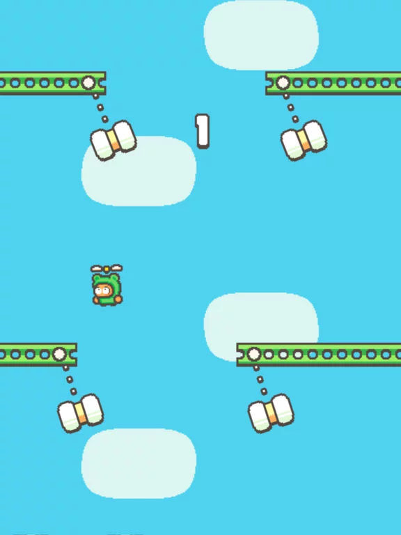 Изображение игры: Swing Copters 2