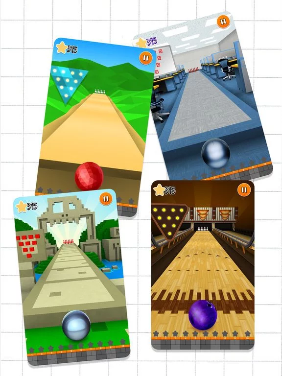 Изображение игры: Doodle Bowling