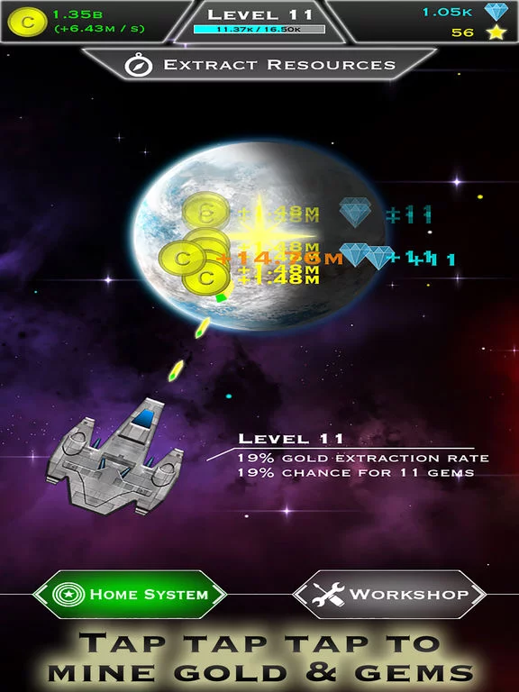Изображение игры: Click and Conquer: Space Age - Idle Shooter