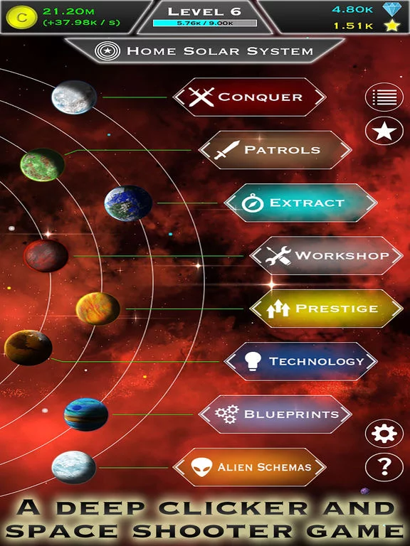 Изображение игры: Click and Conquer: Space Age - Idle Shooter