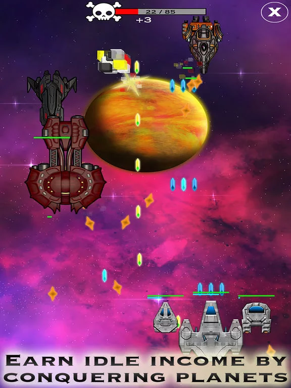 Изображение игры: Click and Conquer: Space Age - Idle Shooter