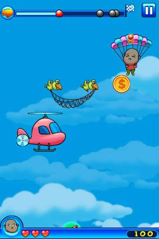 Изображение игры: Crazy Parachute