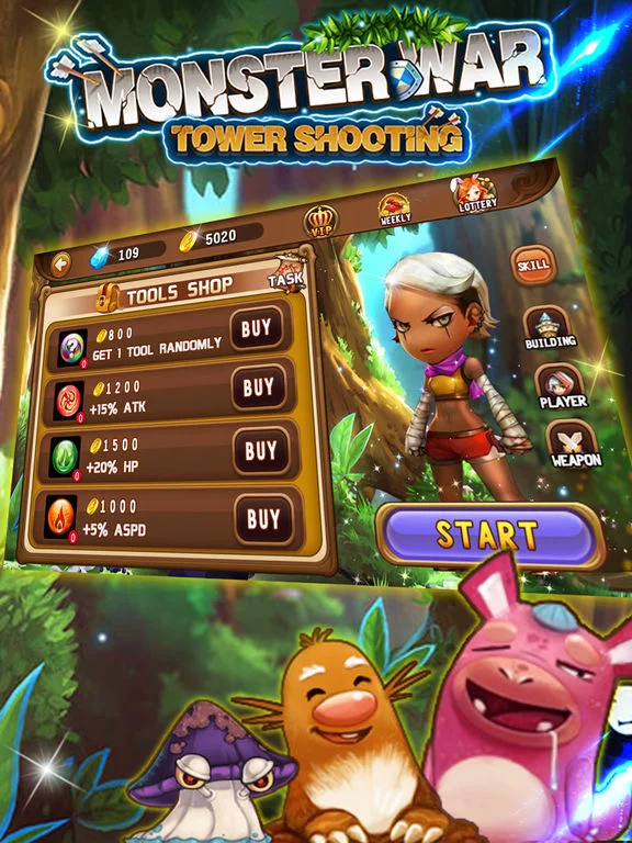 Изображение игры: Monster War(Tower Shooting)-Shoot Game