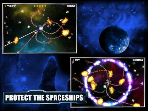 Изображение игры: Tapsteroids
