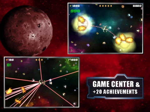 Изображение игры: Tapsteroids