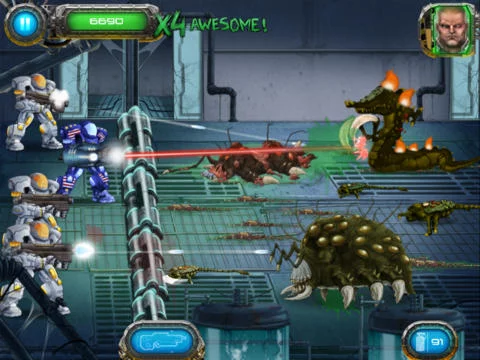 Изображение игры: Soldier vs. Aliens