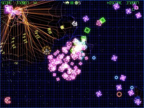 Изображение игры: GridWars 2--Vector arcade shooter