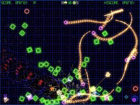 Изображение игры: GridWars 2--Vector arcade shooter