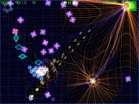 Изображение игры: GridWars 2--Vector arcade shooter