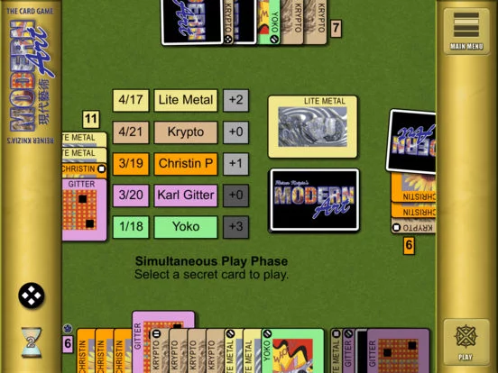 Изображение игры: Reiner Knizia's Modern Art: The Card Game