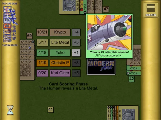 Изображение игры: Reiner Knizia's Modern Art: The Card Game
