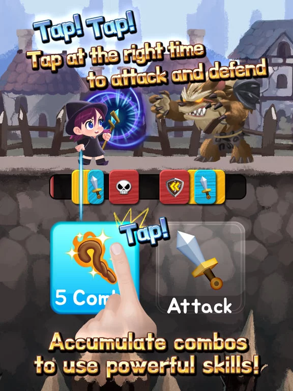 Изображение игры: Combo Heroes: Knight vs. Monster Age Super League