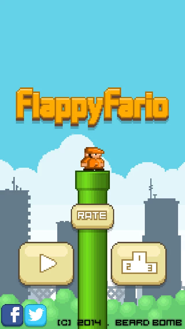 Изображение игры: Flappy Fario
