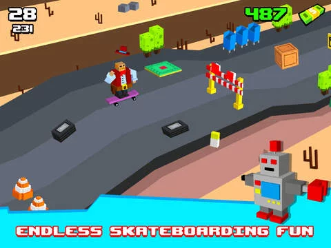 Изображение игры: Skatelander - Endless Arcade Skateboarding