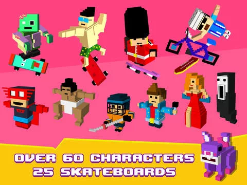 Изображение игры: Skatelander - Endless Arcade Skateboarding