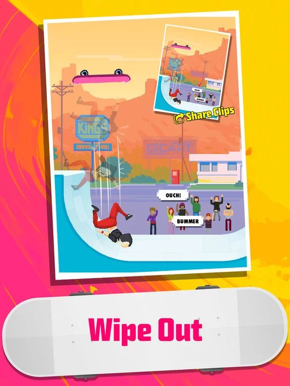 Изображение игры: Halfpipe Hero - Retro Arcade Skateboarding