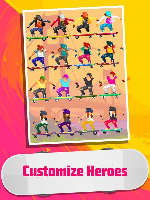 Изображение игры: Halfpipe Hero - Retro Arcade Skateboarding