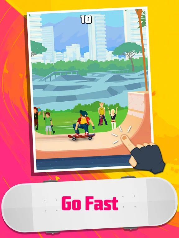 Изображение игры: Halfpipe Hero - Retro Arcade Skateboarding