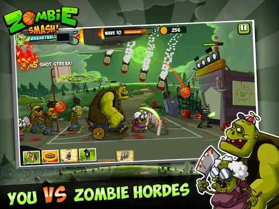 Изображение игры: Zombie Smash Basketball - Tower Defense!