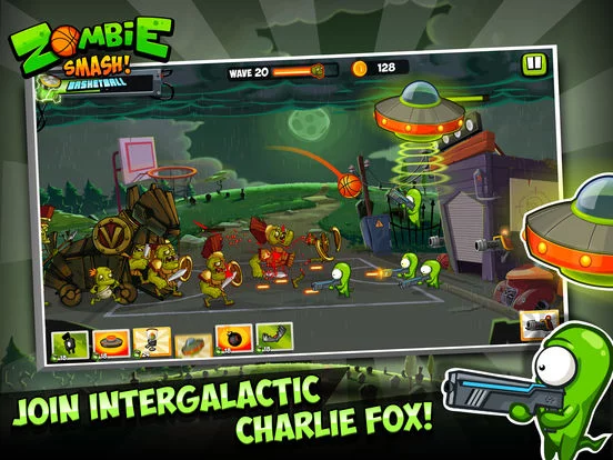 Изображение игры: Zombie Smash Basketball - Tower Defense!