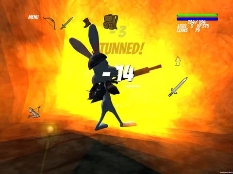 Изображение игры: A Lonely Bunny RPG