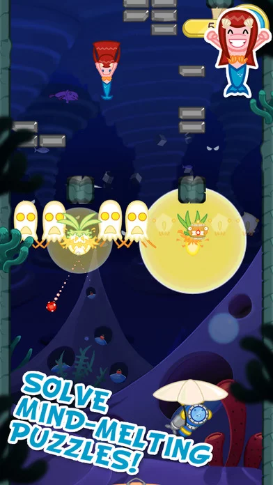Изображение игры: Blowfish Meets Meteor: A Brick-Breaker Adventure