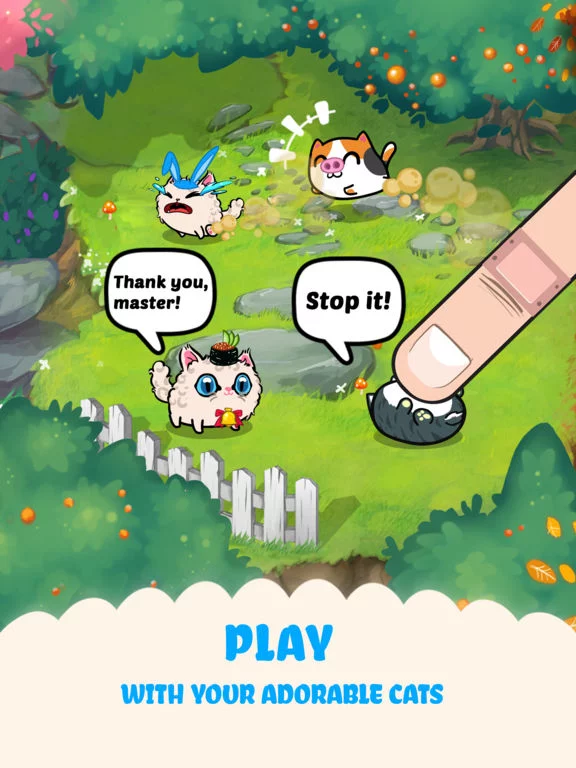 Изображение игры: Fancy Cats - Match 3 Puzzle & Kitty Dressup!