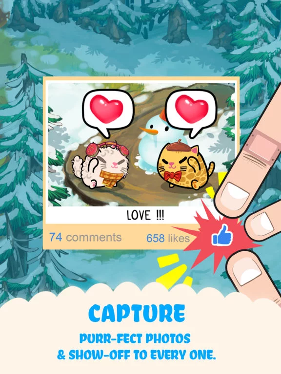 Изображение игры: Fancy Cats - Match 3 Puzzle & Kitty Dressup!