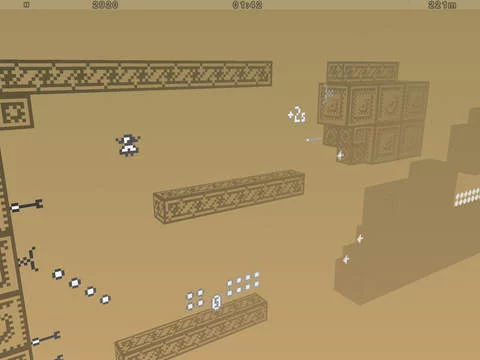 Изображение игры: 1-bit Ninja Remix Rush