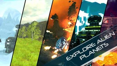 Изображение игры: Explodey: Sci-Fi Side Scroller