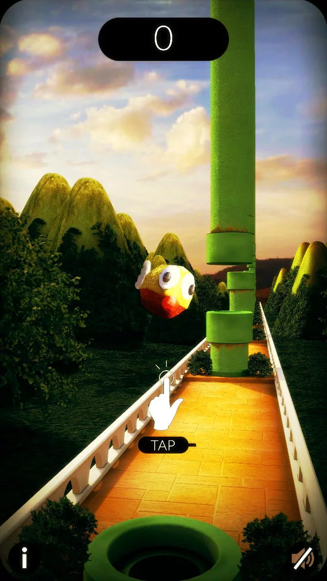 Изображение игры: Flappy, 3D