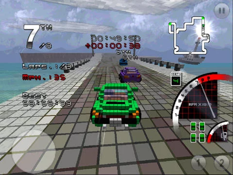 Изображение игры: 3D Pixel Racing