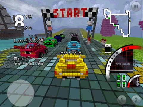 Изображение игры: 3D Pixel Racing