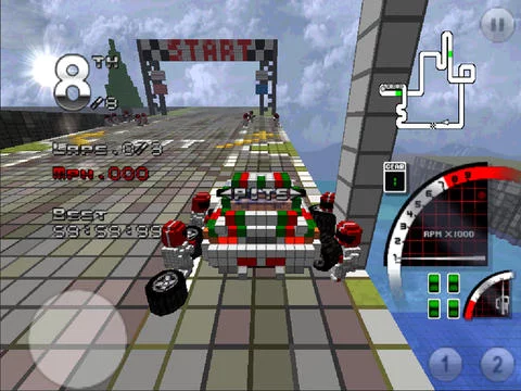Изображение игры: 3D Pixel Racing