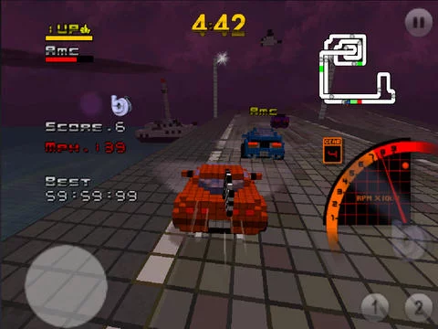 Изображение игры: 3D Pixel Racing