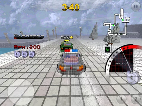 Изображение игры: 3D Pixel Racing