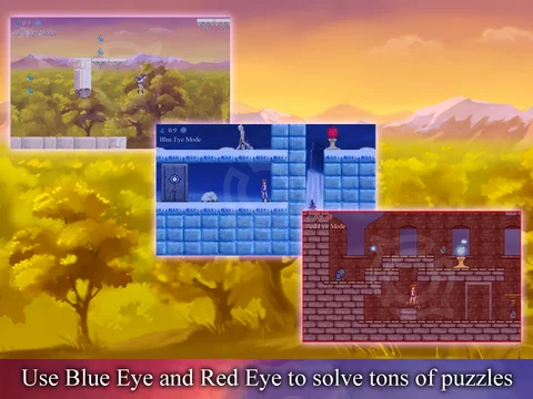 Изображение игры: Eyez spatial puzzle platformer