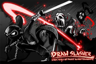 Изображение игры: Draw Slasher: Dark Ninja vs Pirate Monkey Zombies