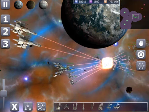 Изображение игры: Galactic Conflict RTS