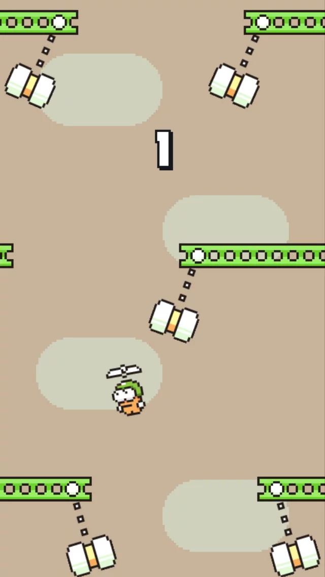 Изображение игры: Swing Copters