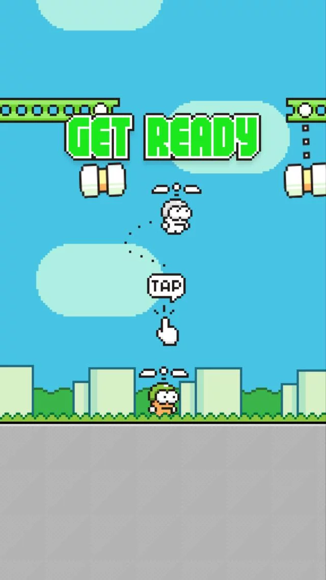 Изображение игры: Swing Copters