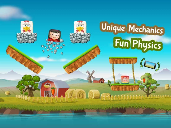 Изображение игры: Square Borne Farm Free - Fun Physics for Everyone!
