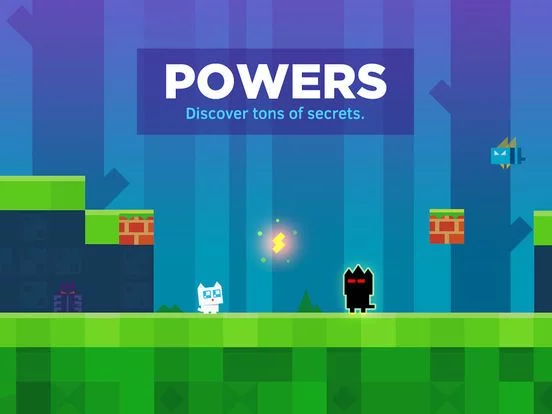 Изображение игры: Super Phantom Cat - Be a jumping bro.