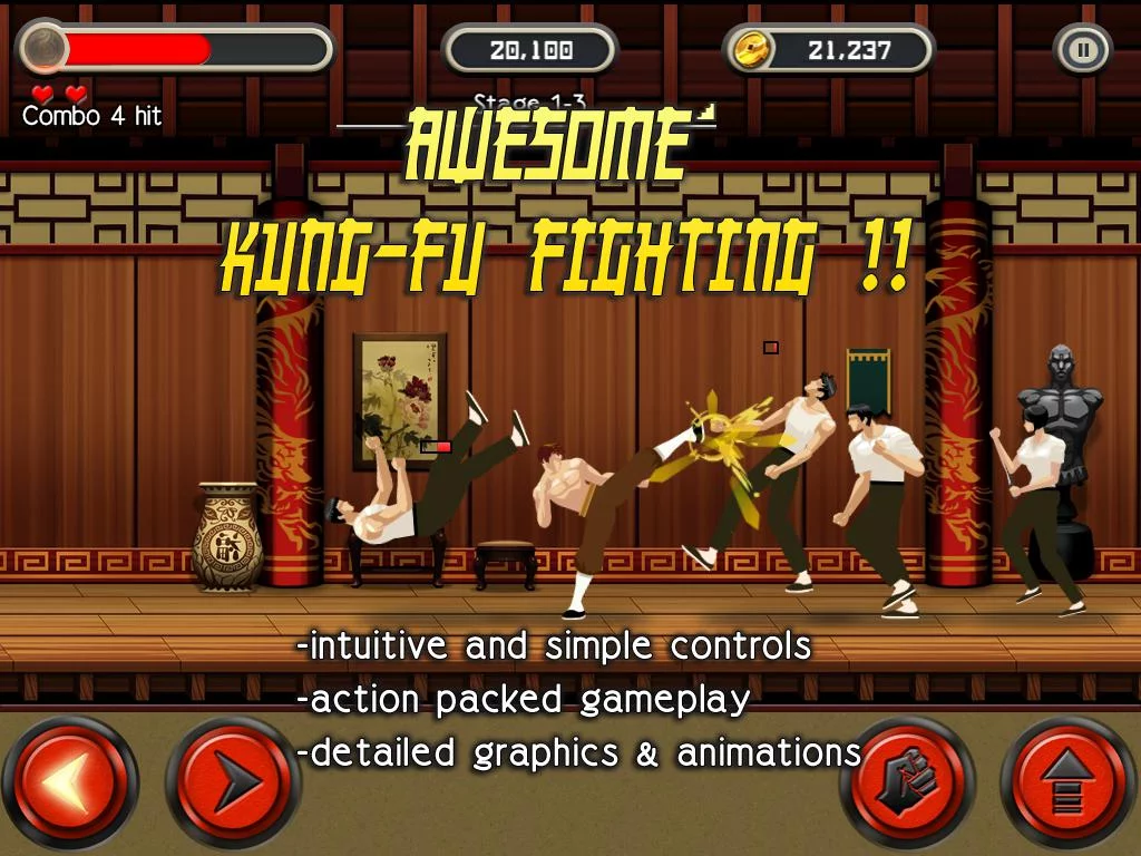 Изображение игры: KungFu Quest - The Jade Tower